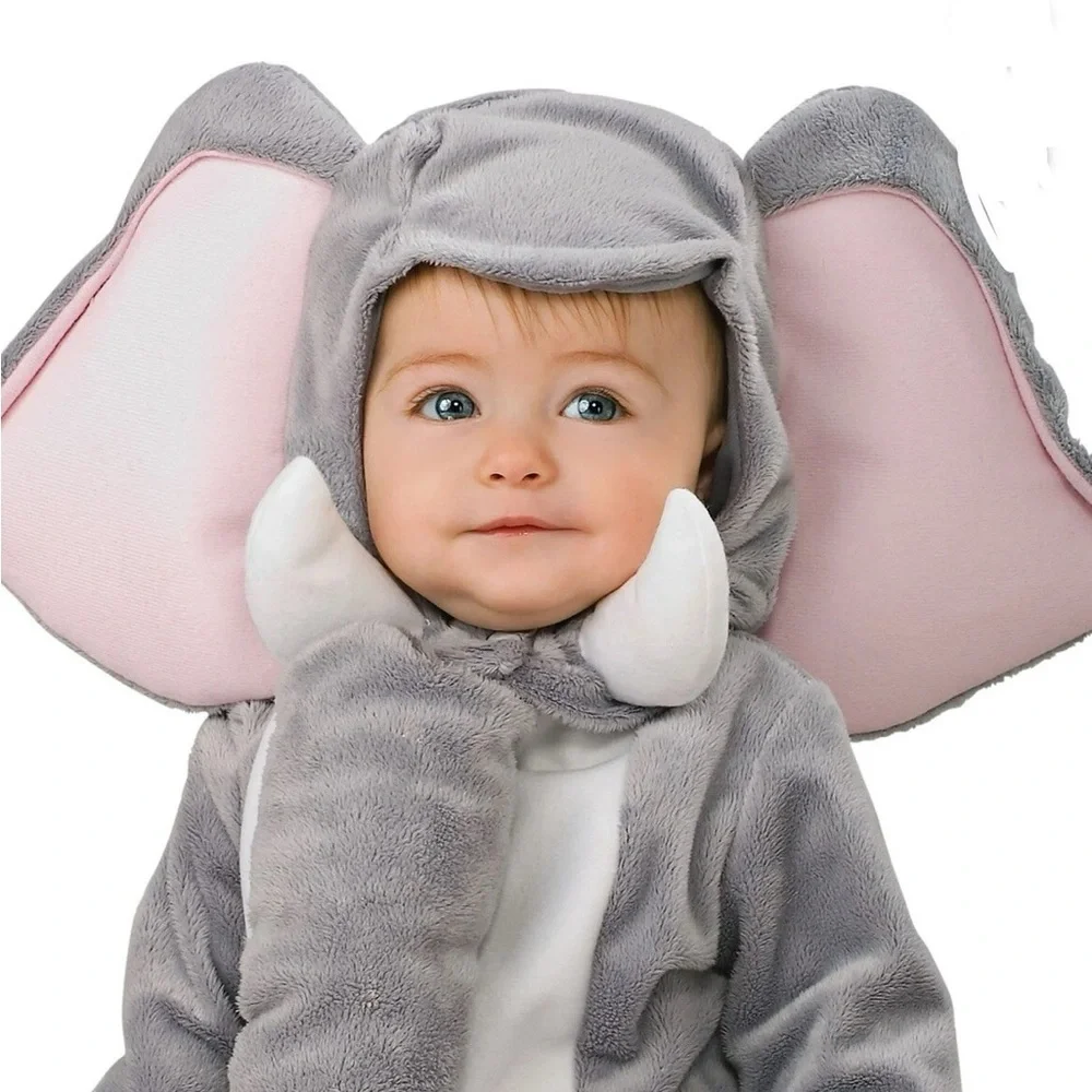 PLUSH Deluxe 2-Piece ELEPHANT COSTUME 6-12 month NEW in Package